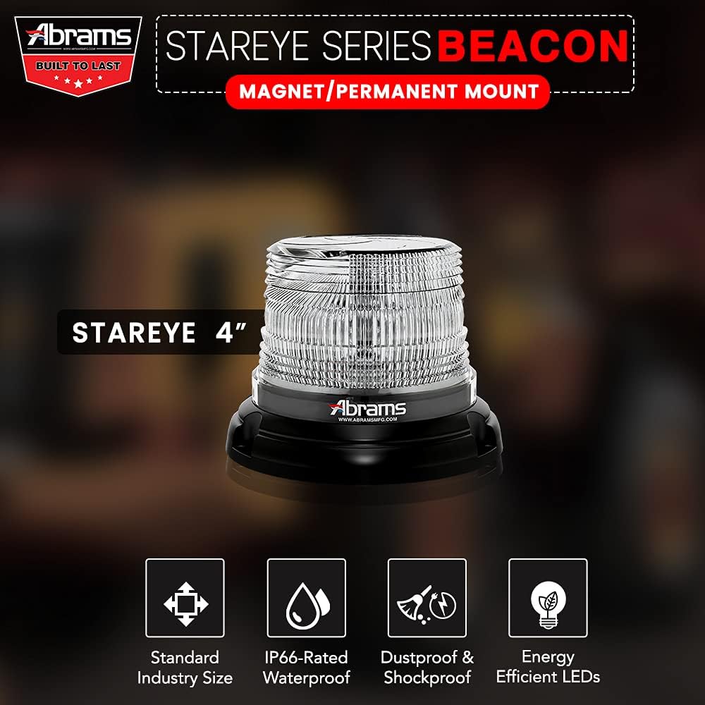 Balise lumineuse LED StarEye 4" à montage permanent et magnétique, classe SAE 1