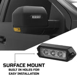 PST 2 x Lumière stroboscopique de grille de surface Ambre Certifié SAE