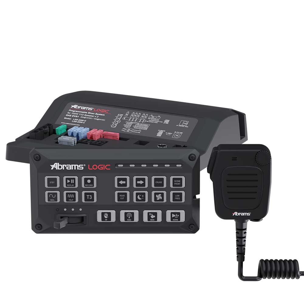 Système de sirène programmable et contrôleur d'éclairage Abrams Logic 2200 - 100 W
