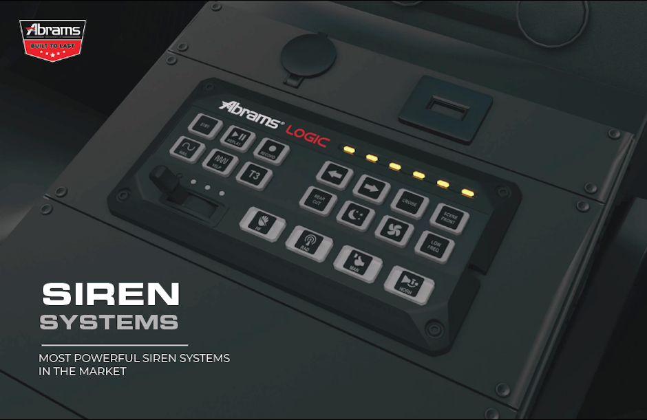 Système de sirène programmable et contrôleur d'éclairage Abrams Logic 2200 - 100 W