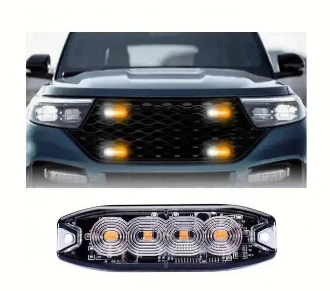 PST 4 x Ultra-Bright Emergency Flasher Surface Warning Light Kit - Premium Services Technologies 